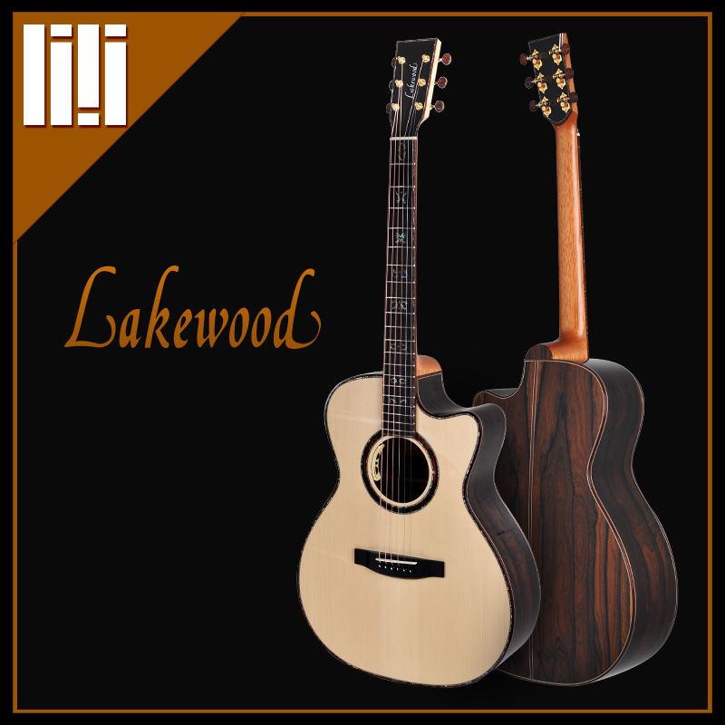吉他平方 德国手工Lakewood雷克梧德 M-45CP 原声手工吉他