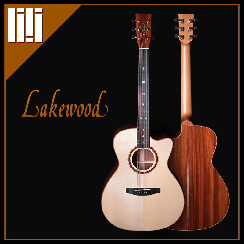 吉他平方 德国手工Lakewood雷克梧德 M-34C 原声吉他
