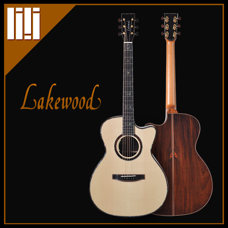 吉他平方 德国手工Lakewood雷克梧德M-54 CP 巴西玫瑰木背侧 原声吉他
