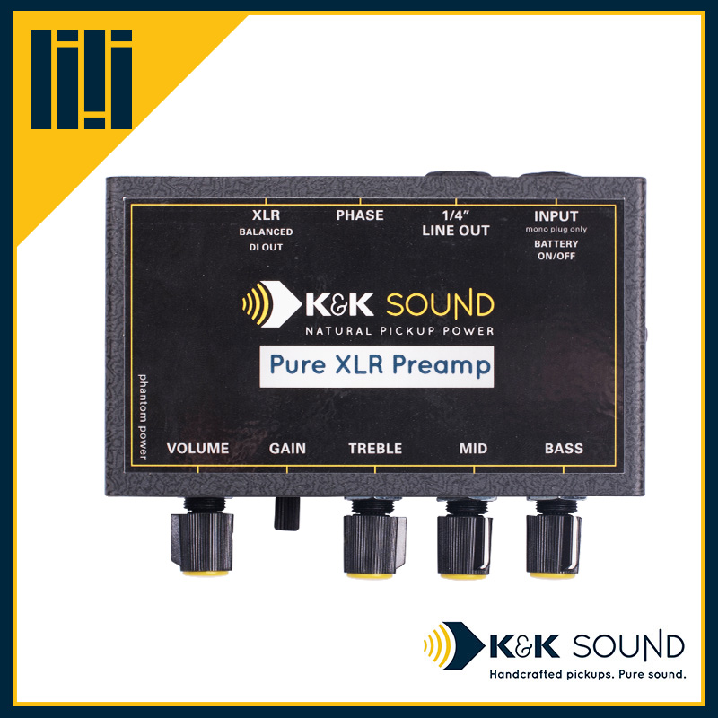 KK美产Pure XLR 纯音单通双通道吉他前级DI放大器
