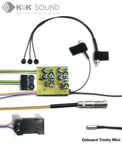 K&K TRINITY核心 纯音贴片+麦克双拾音器+琴载内置双前级系统