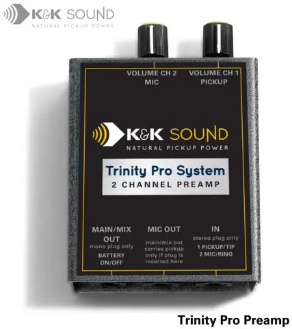 K&K TRINITY核心 纯音贴片+麦克双拾音器+双前级系统 中文说明书