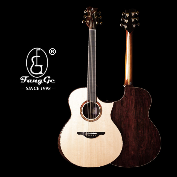 芳歌 FGAC 810 北美云杉 Madagascar 马达加斯加紫檀 手工吉他