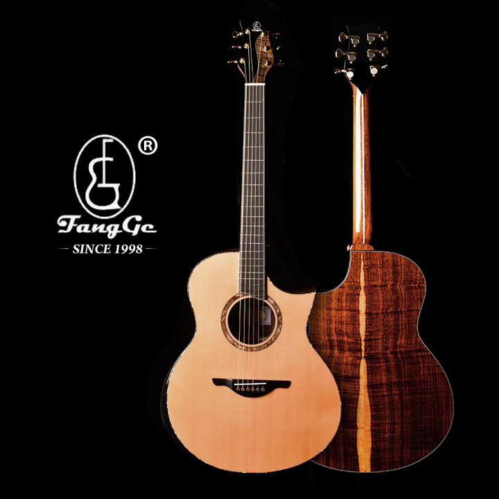 芳歌 FGAC  814 香柏Cedar 和 桑托斯Santos 手工吉他