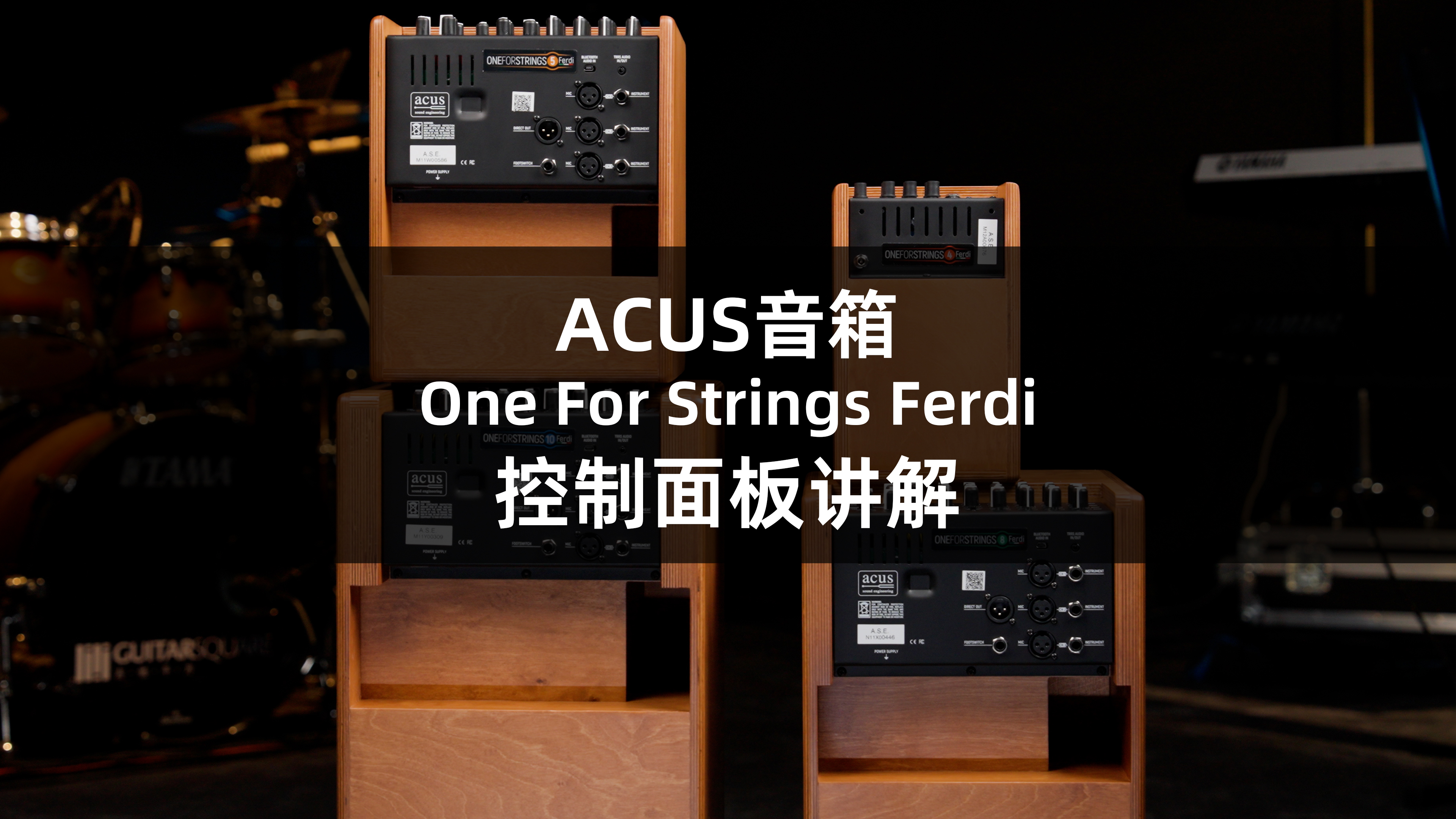 意大利 Acus One For Strings Ferdi 吉他音箱 控制面板讲解