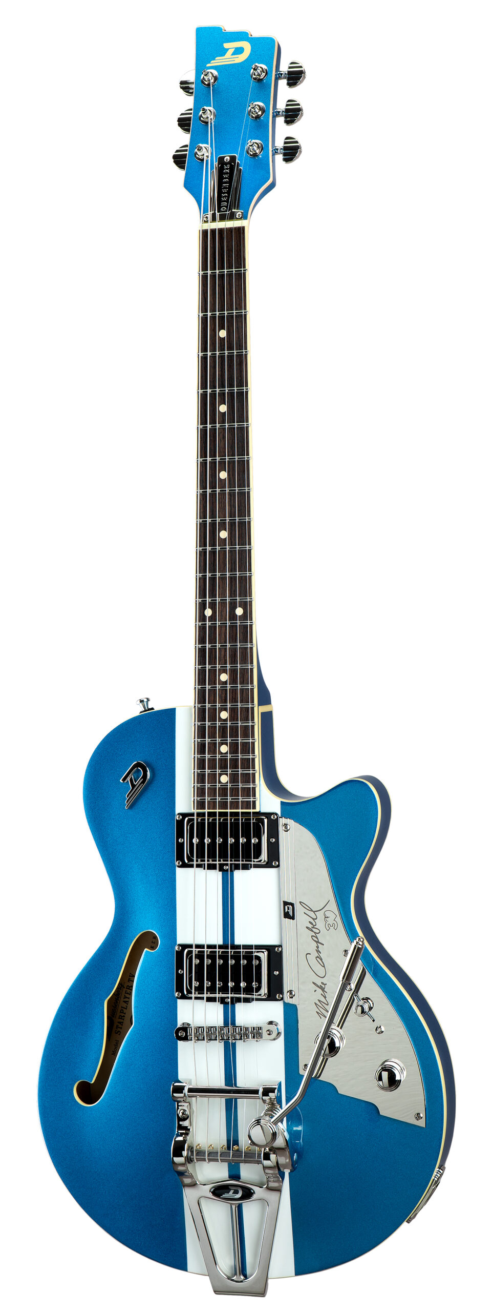Duesenberg Alliance Series Mike Campbell 签名款电吉他 金属淡蓝