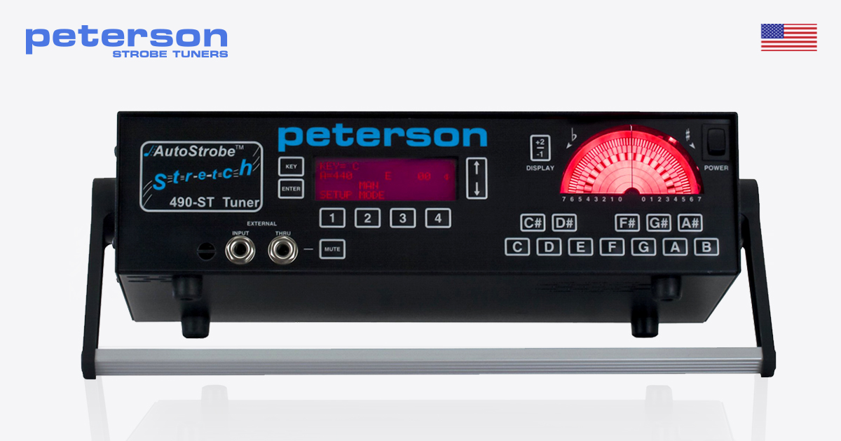 Peterson AutoStrobe 490-ST 钢琴拉伸调律机械频闪调音器