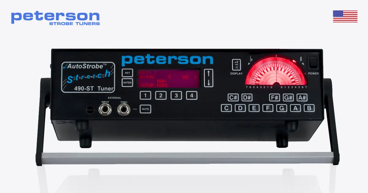 Peterson AutoStrobe 490-ST 钢琴拉伸调律机械频闪调音器