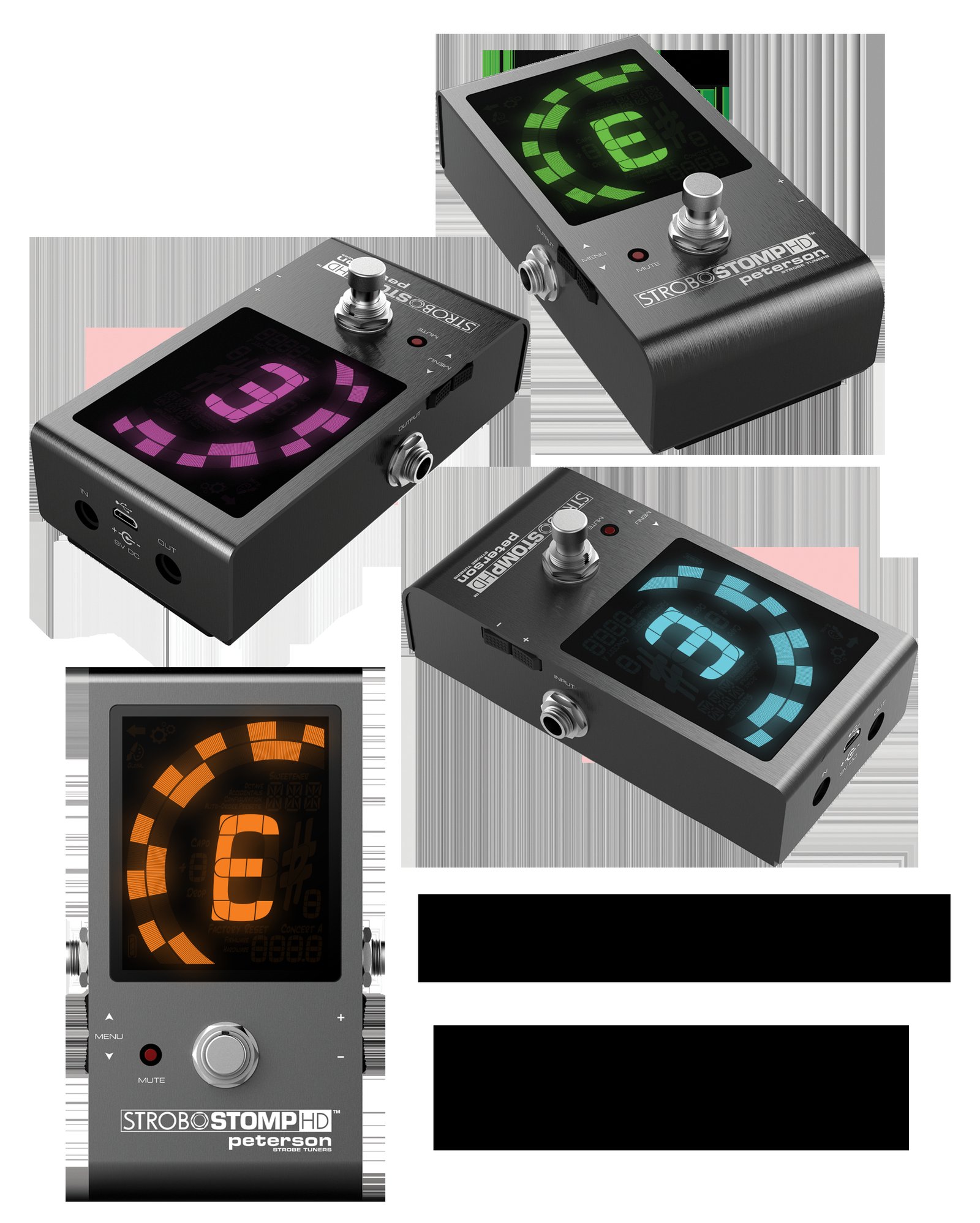 Peterson StroboStomp HD 频闪调音器多角度展示
