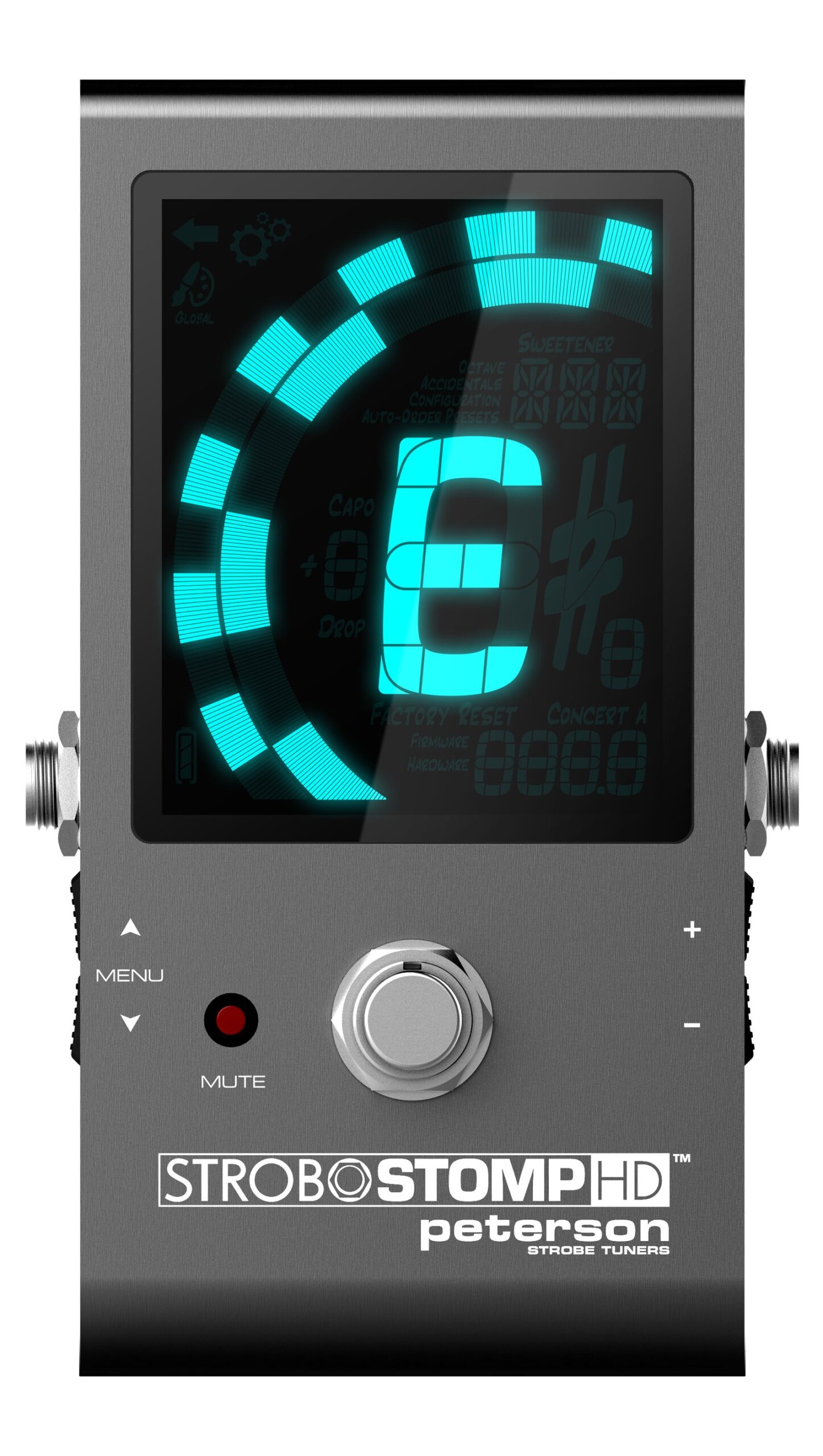 Peterson StroboStomp HD 调音器彩色屏显示效果