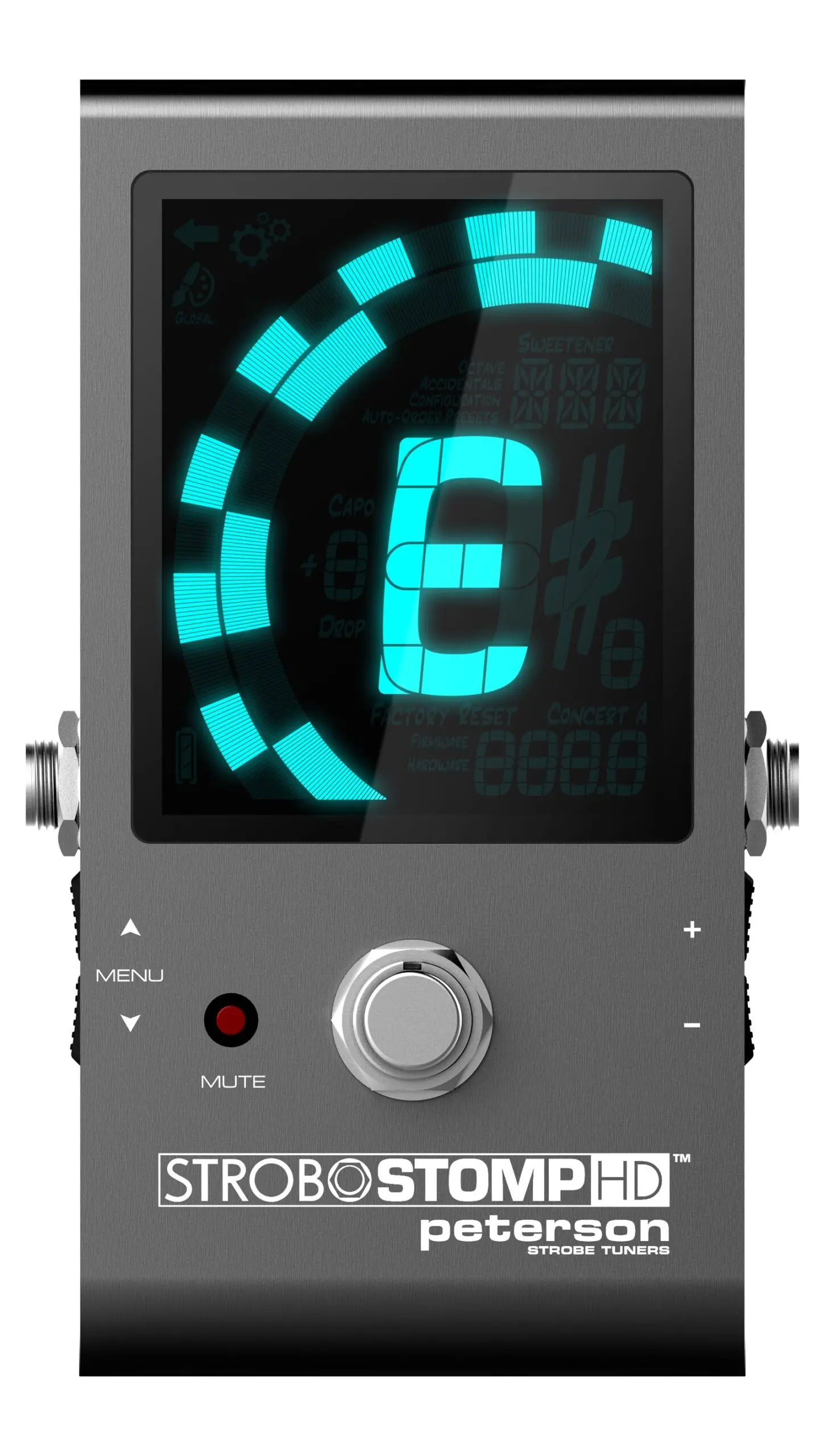 Peterson StroboStomp HD 调音器彩色屏显示效果