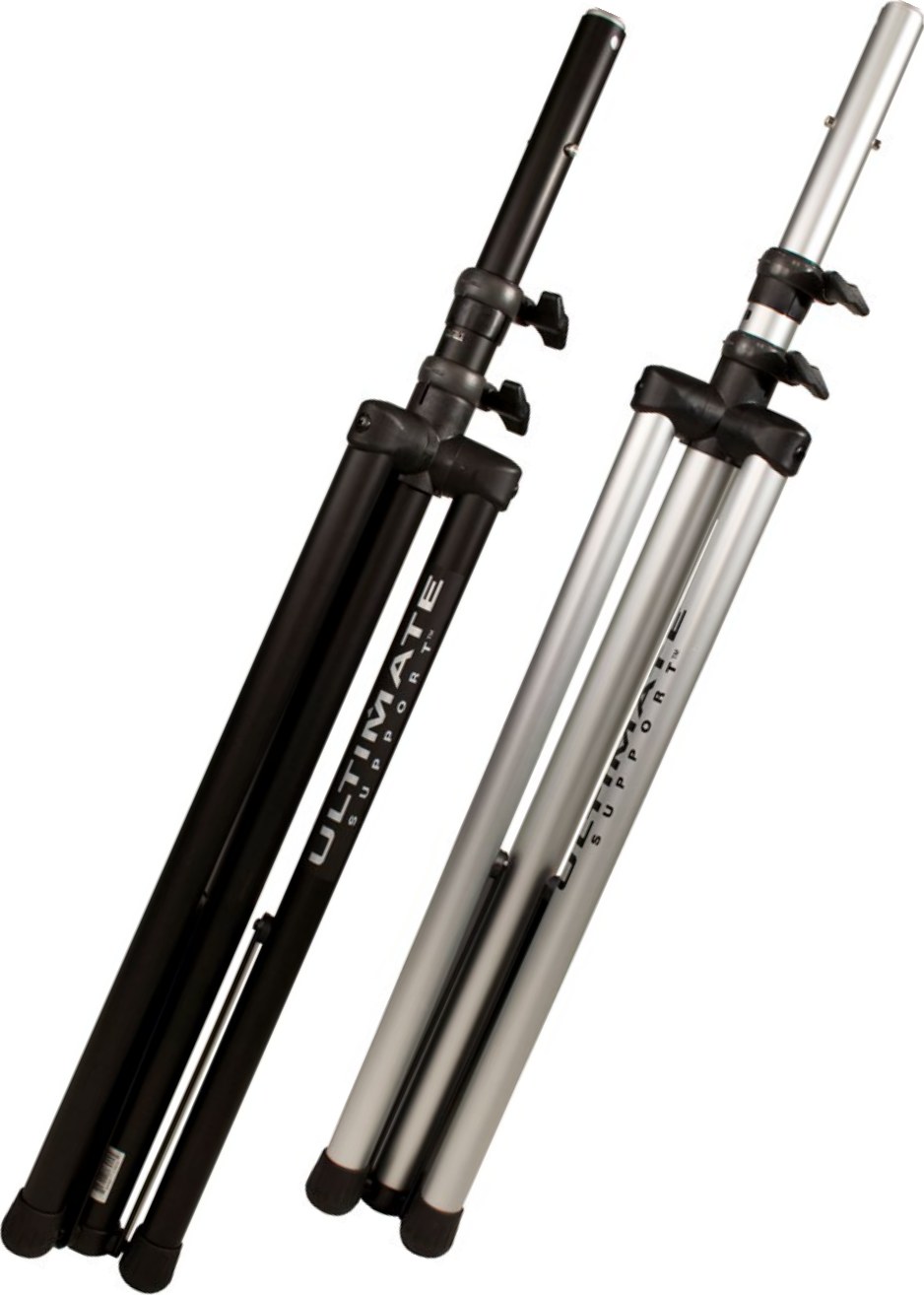 Ultimate Support TS-80B 与 TS-80S 折叠状态黑白双色对照